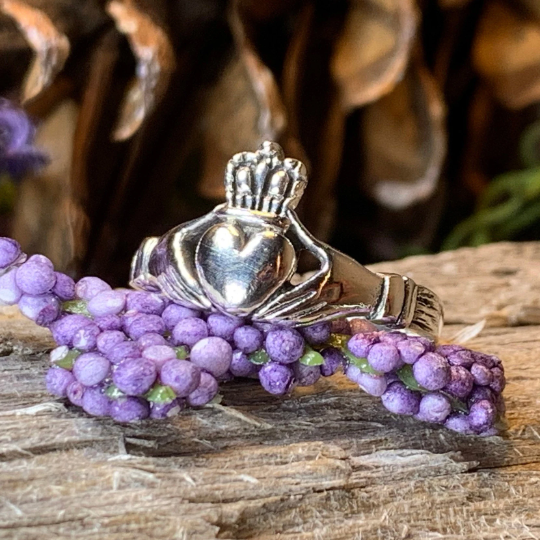 Clara Irish Claddagh Ring in Sterling Silver