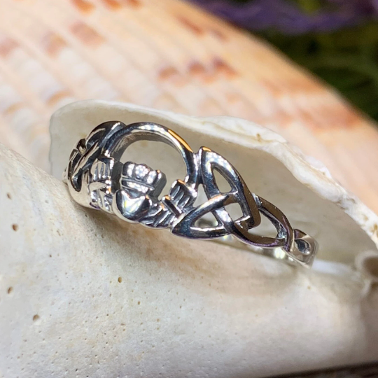 Claddagh Celtic Knot Ring in Sterling Silver | Ring | Wiccan Center