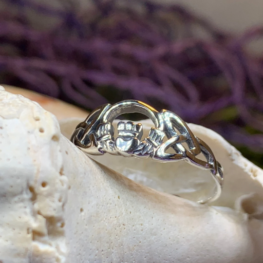 Claddagh Celtic Knot Ring in Sterling Silver | Ring | Wiccan Center