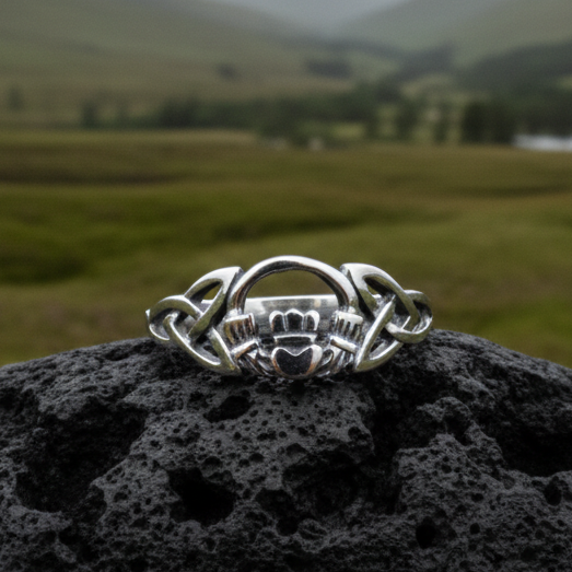 Claddagh Celtic Knot Ring in Sterling Silver | Ring | Wiccan Center