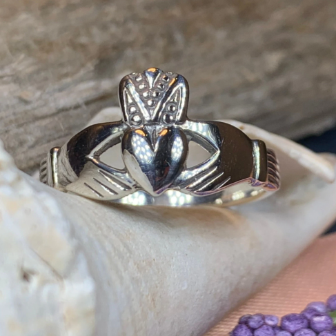 Ardmore Irish Claddagh Ring in Sterling Silver | Ring | Wiccan Center