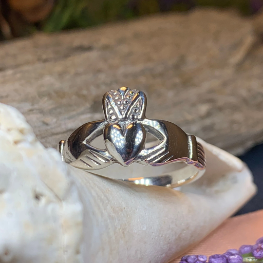 Ardmore Irish Claddagh Ring in Sterling Silver | Ring | Wiccan Center