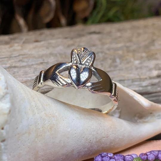 Ardmore Irish Claddagh Ring in Sterling Silver | Ring | Wiccan Center