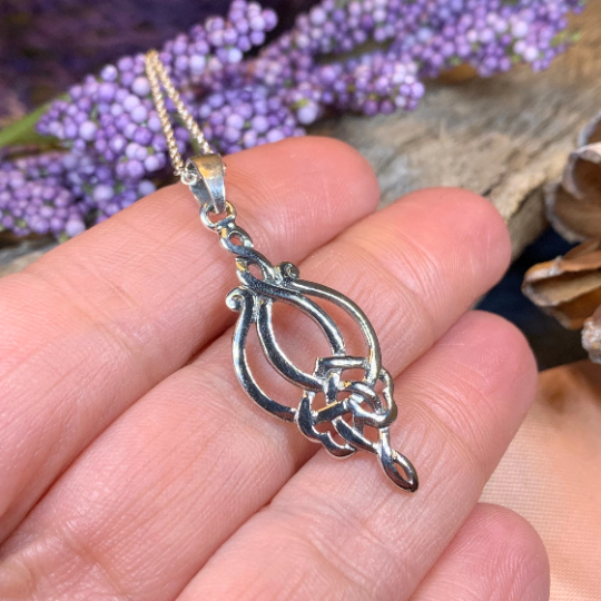 Olivia Celtic Knot Necklace in Sterling Silver | Pendant | Wiccan Center