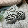 Shield Knot Earrings | Dangle Earrings | Wiccan Center