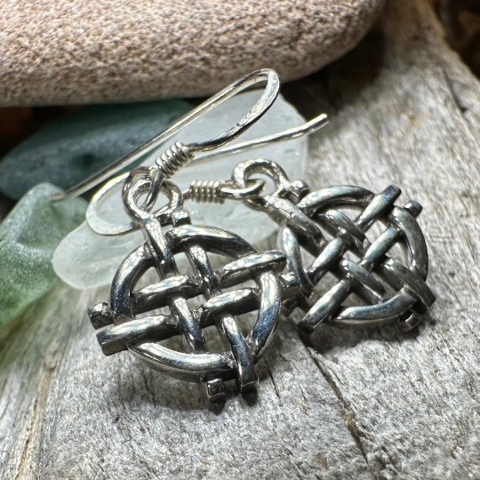 Shield Knot Earrings | Dangle Earrings | Wiccan Center