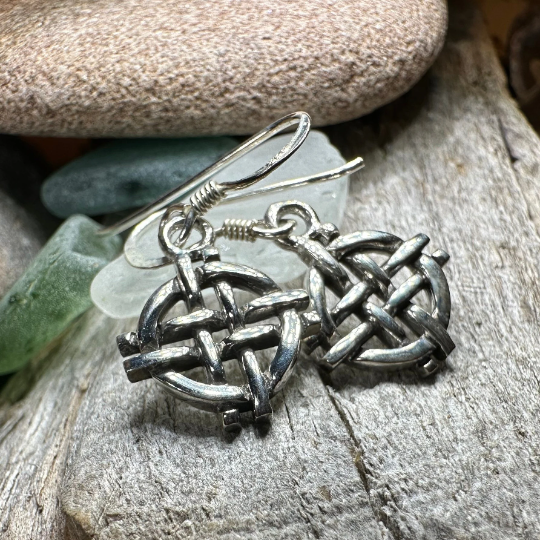 Shield Knot Earrings | Dangle Earrings | Wiccan Center