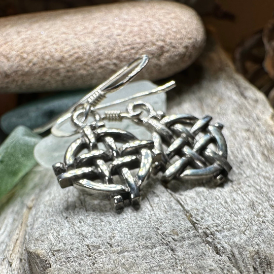 Shield Knot Earrings | Dangle Earrings | Wiccan Center
