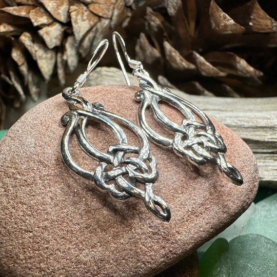 Catriona Celtic Knot Earrings | Dangle Earrings | Wiccan Center