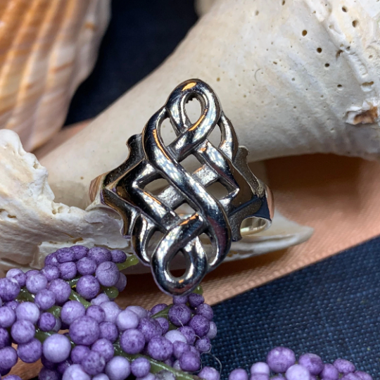 Irish Celtic Knot Ring in Sterling Silver | Ring | Wiccan Center