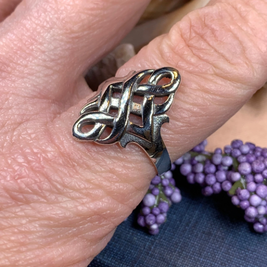 Irish Celtic Knot Ring in Sterling Silver | Ring | Wiccan Center