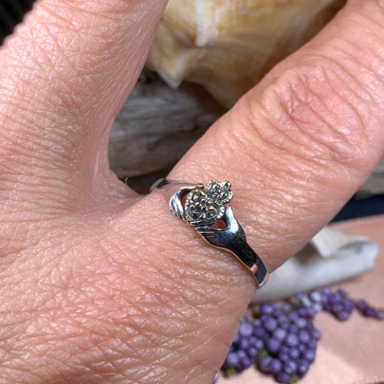 Donegal Irish Claddagh Ring with Sterling Silver | Ring | Wiccan Center