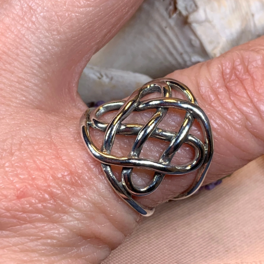 Classic Celtic Knot Ring in Sterling Silver | Ring | Wiccan Center