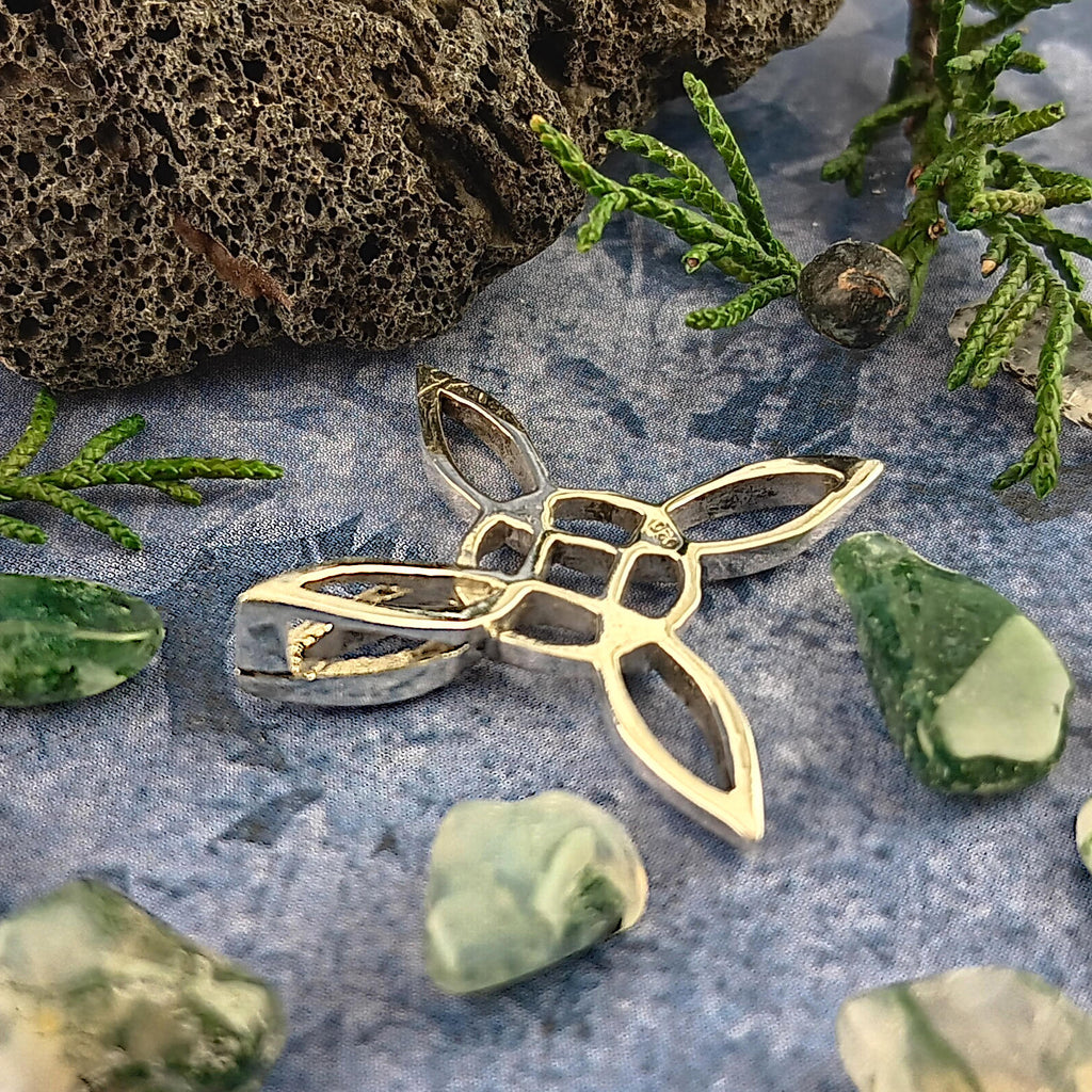 Sculptural Witch's Knot Pendant, Handmade | Handmade > Silver | Wiccan Center
