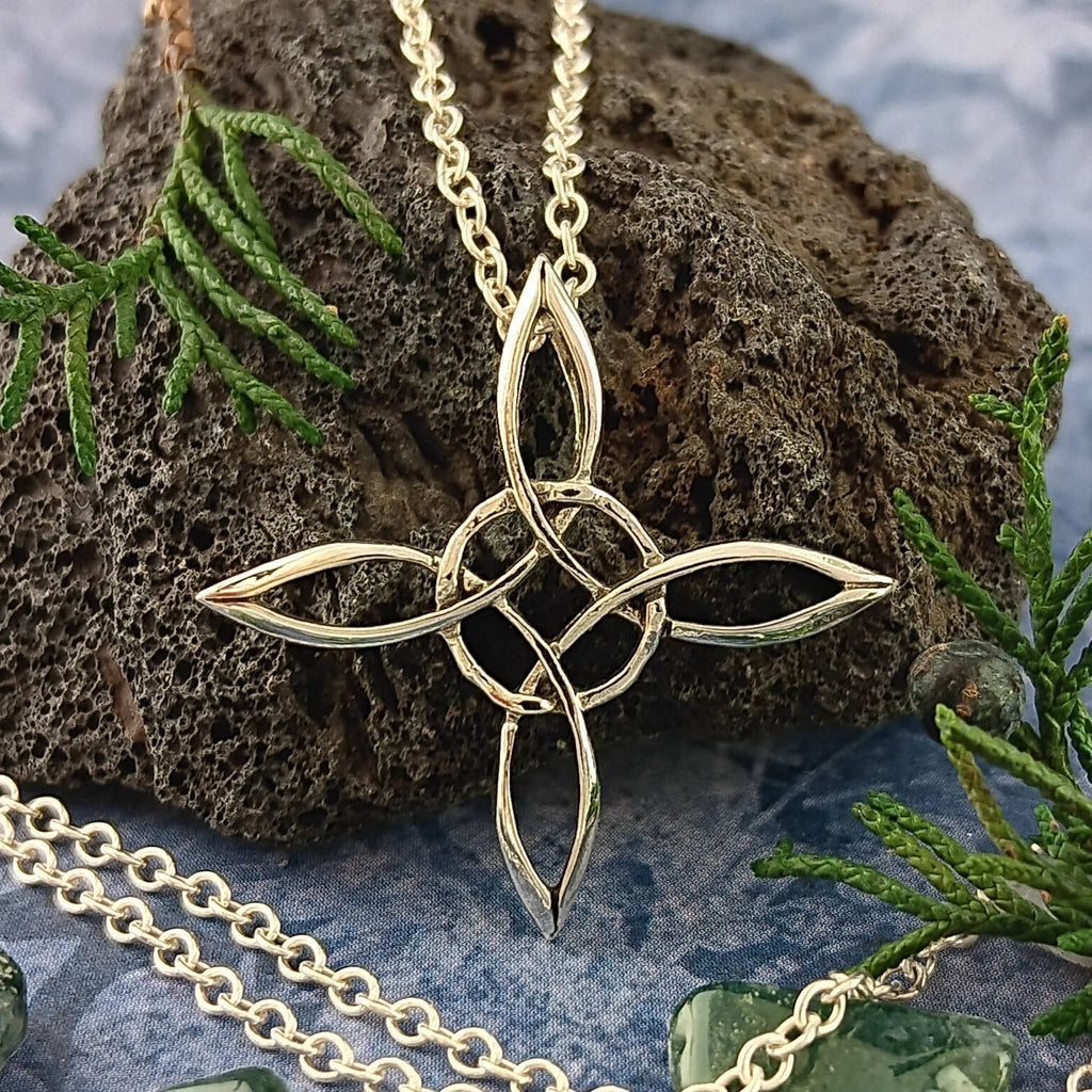 Sculptural Witch's Knot Pendant, Handmade | Handmade > Silver | Wiccan Center