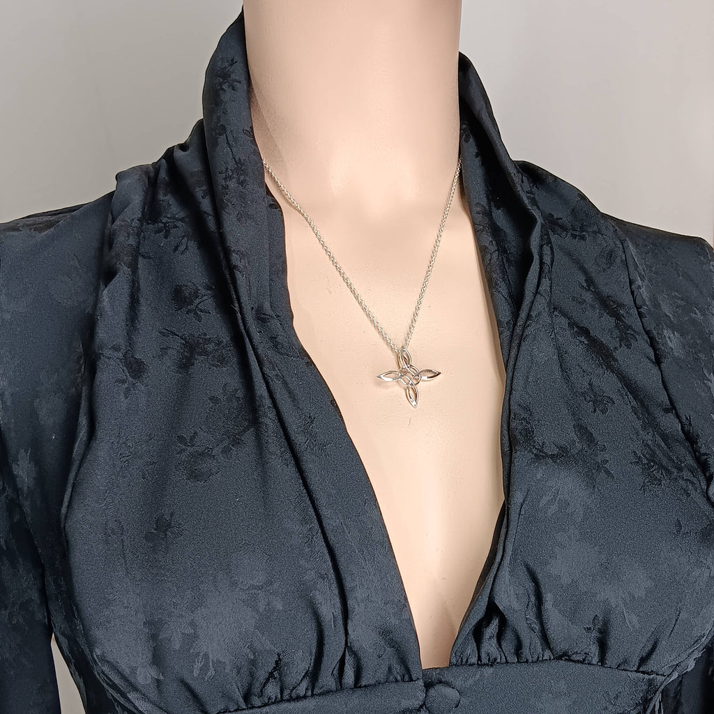 Sculptural Witch's Knot Pendant, Handmade | Handmade > Silver | Wiccan Center