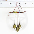 Witch's Bell: Twig, Beads, Chains - Handcrafted | Decorative Bells | Wiccan Center