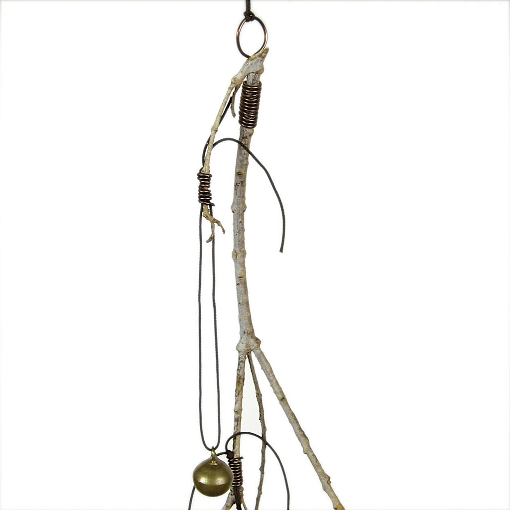 Witch's Bell with Willowy Branch and 5 Different Bells - Handcrafted | Decorative Bells | Wiccan Center