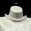 White Quartz Strand Chip Choker Necklace (16 Inches) (4 Pieces)