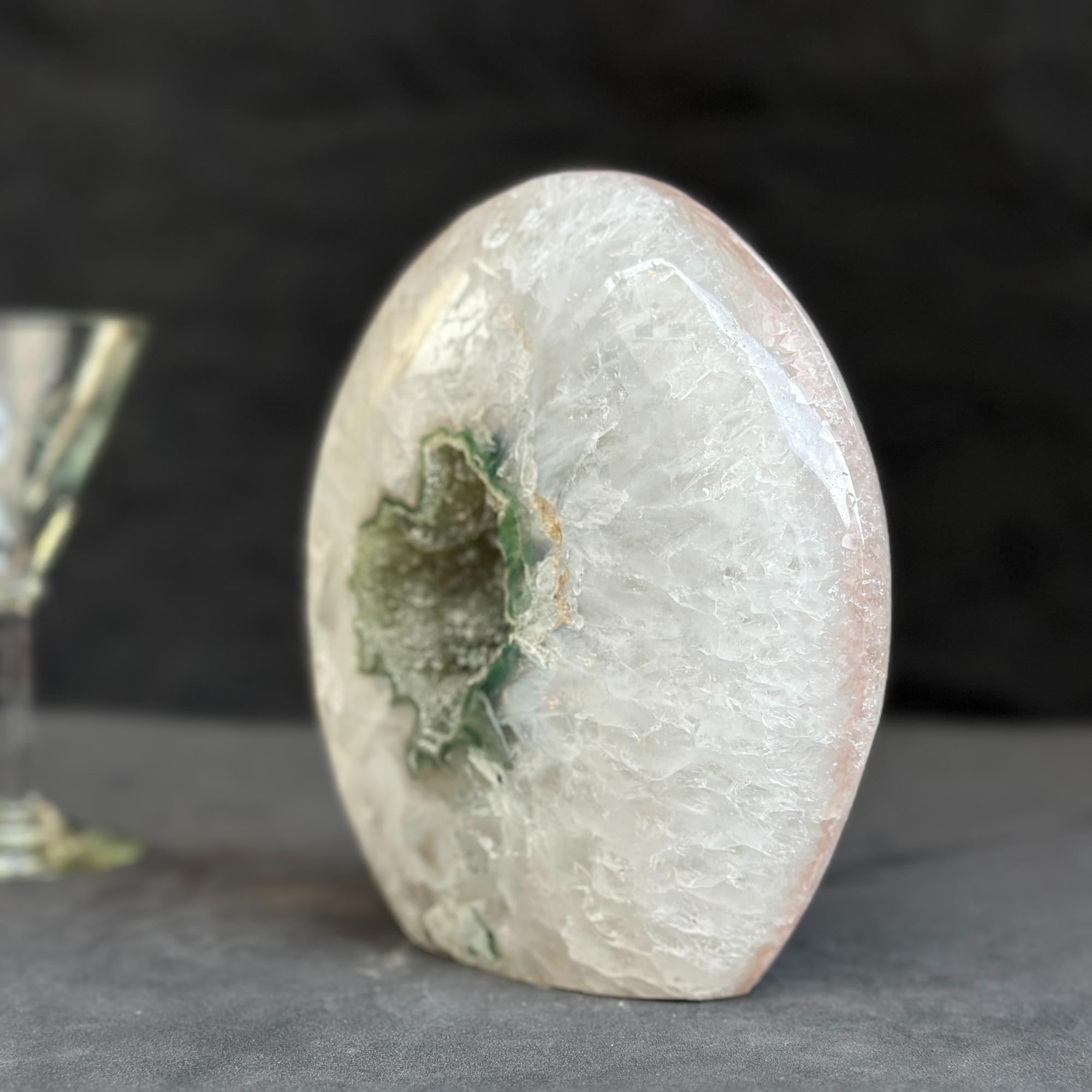 Stunning White Quartz Crystal Egg, High Quality Crystal Egg shaped for Home Decor | | Wiccan Center