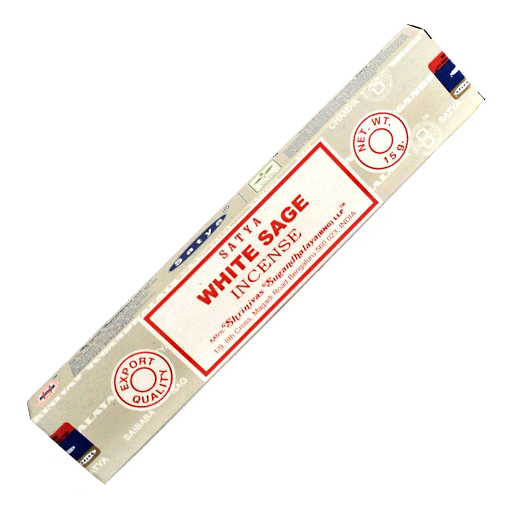 Satya White Sage incense sticks 15 gm | Incense | Wiccan Center