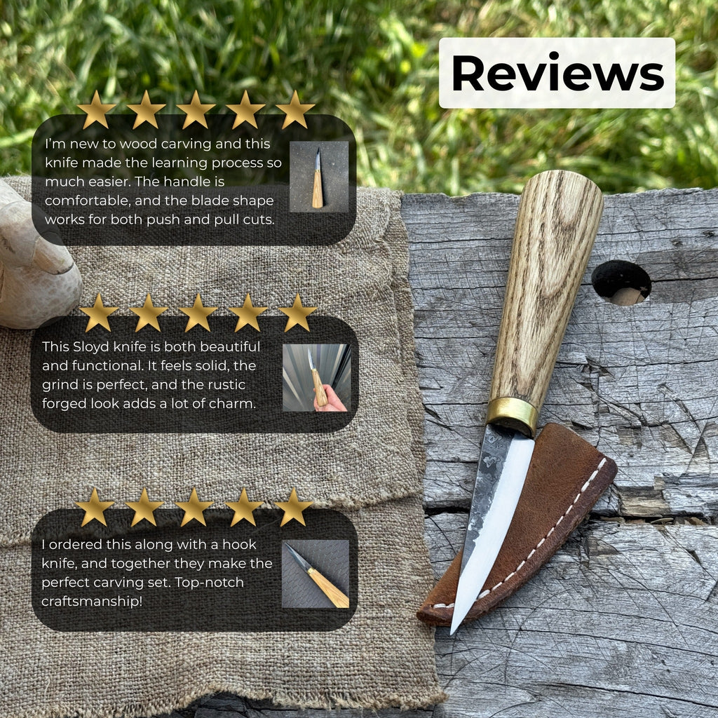 Whittling Sloyd Knife, 7.5 cm (2.95 inches) | Sloyd Knife | Wiccan Center