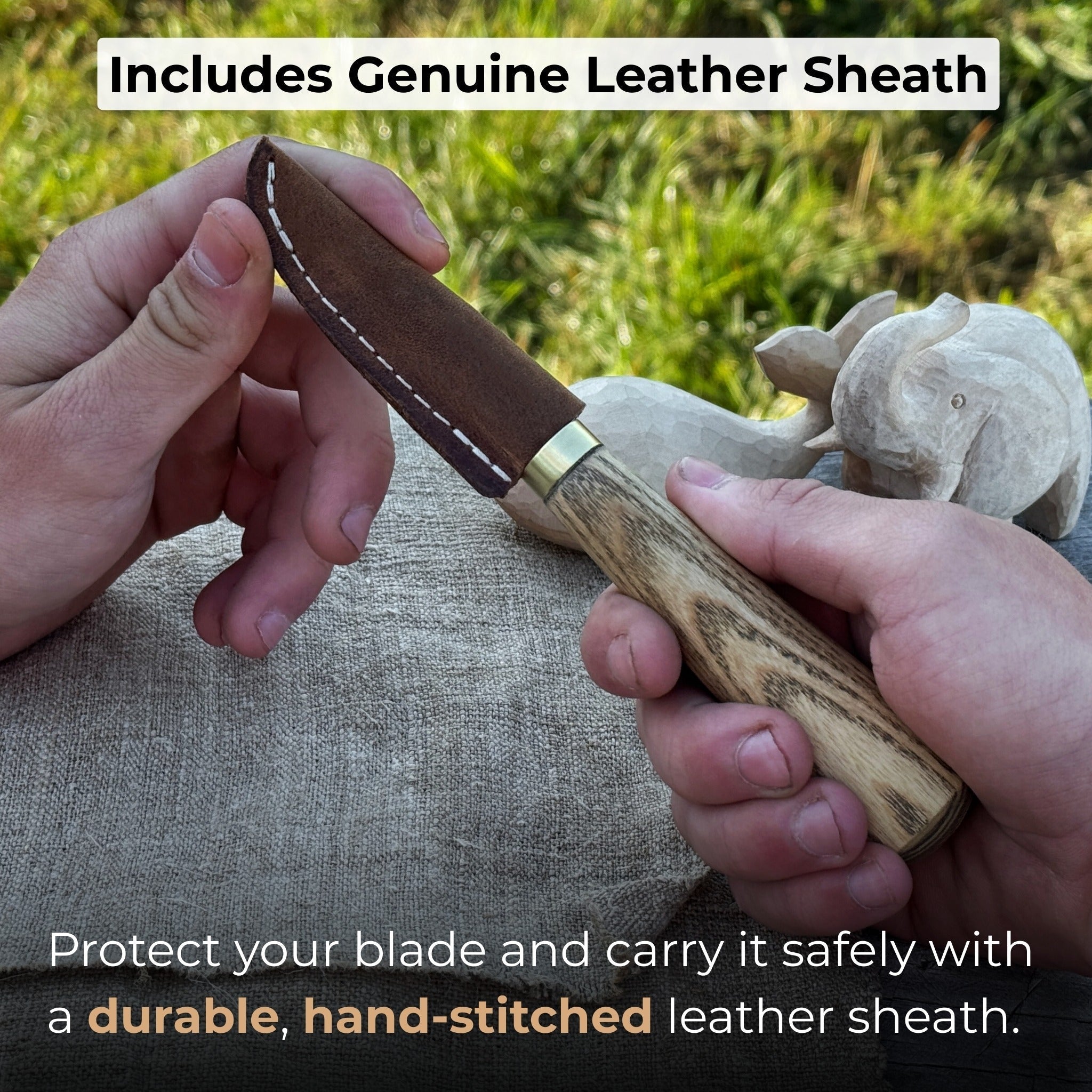 Whittling Sloyd Knife, 7.5 cm (2.95 inches) | Sloyd Knife | Wiccan Center