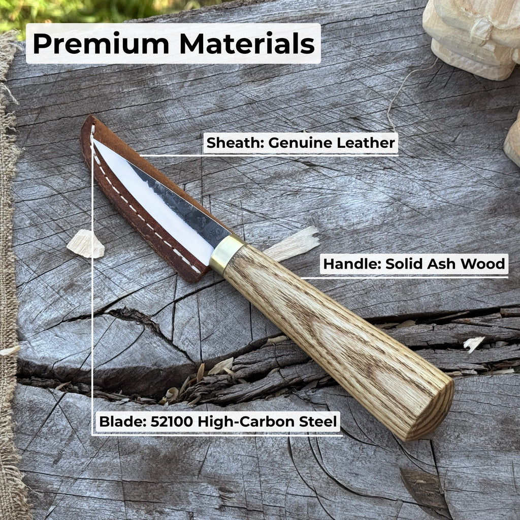 Whittling Sloyd Knife, 7.5 cm (2.95 inches) | Sloyd Knife | Wiccan Center