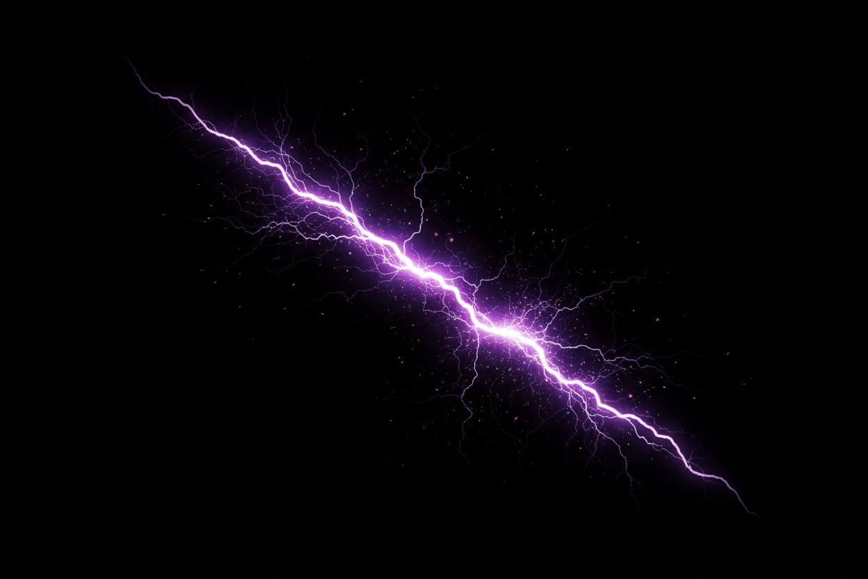 Wiccan Center Wand Energy Bolt Banner