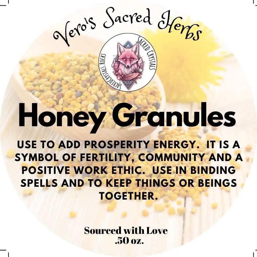 Herb Garden - Wildcrafted Honey Granules .5oz | Herbs | Wiccan Center