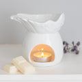 White Angel Wing Dish Oil Burner | Wax Melt Warmer | Wiccan Center