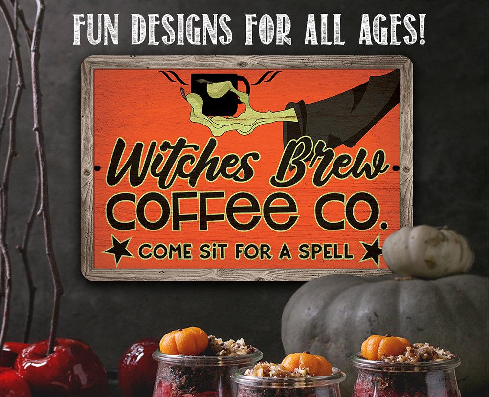 Witches Brew Coffee Co - Metal Sign | Metal Sign | Wiccan Center
