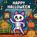 Happy Halloween: Coloring Book for Adults and Teens Featuring Cute and Spooky Creatures in Cozy Hygge Moments for Relaxation - Paperback | Books | Wiccan Center