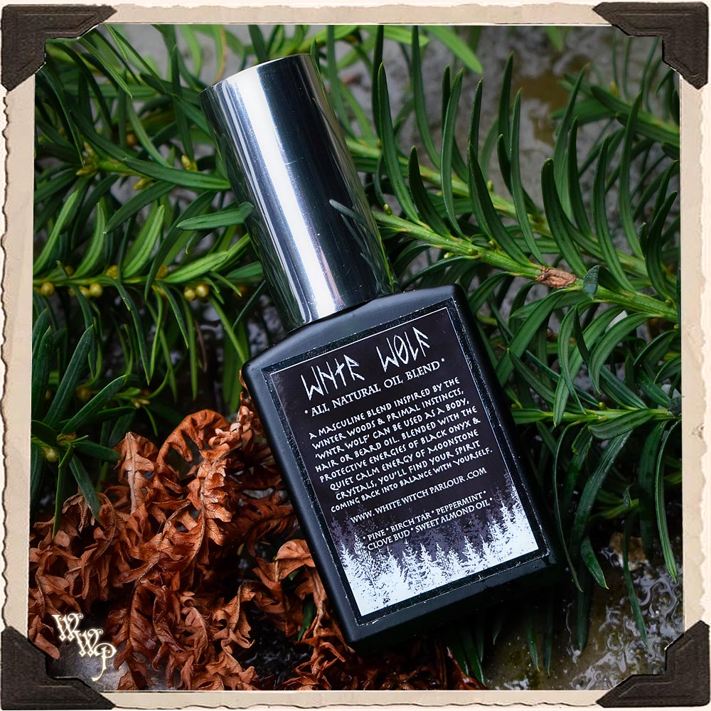 WNTR WOLF OIL. 1oz. Protective All Natural Masculine Winter Oil For Hair, Body & Beard. | aromatherapy, perfume, oils | Wiccan Center