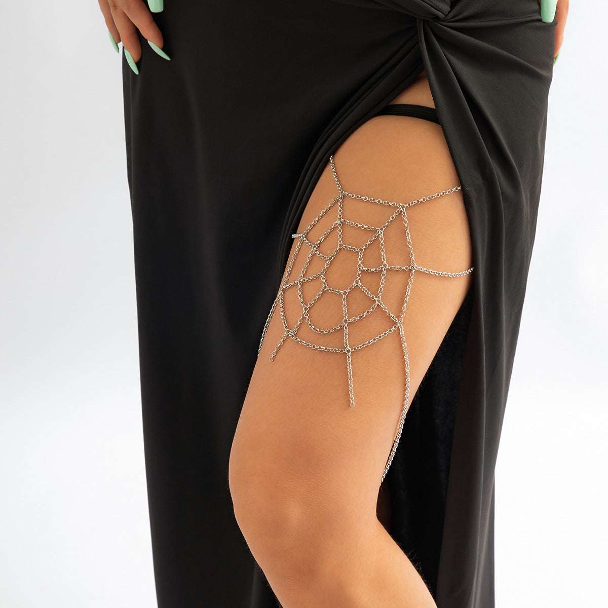 Women's Simple Geometric Body Chain Jewelry | Button Full Cup Plus Size Bra Without Wi | Wiccan Center