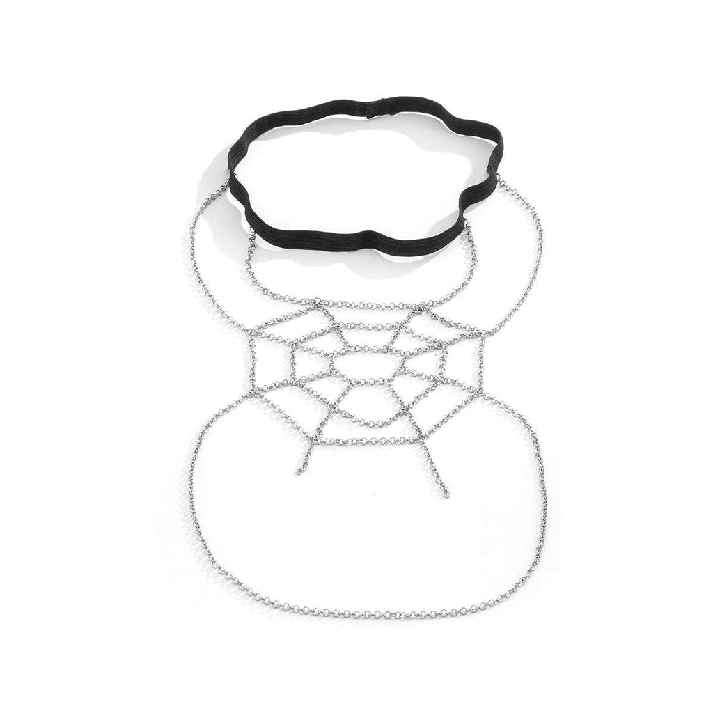 Women's Simple Geometric Body Chain Jewelry | Button Full Cup Plus Size Bra Without Wi | Wiccan Center