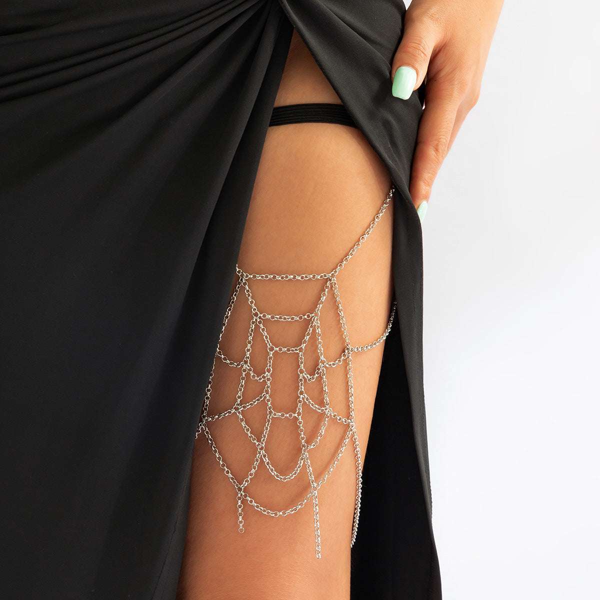Women's Simple Geometric Body Chain Jewelry | Button Full Cup Plus Size Bra Without Wi | Wiccan Center