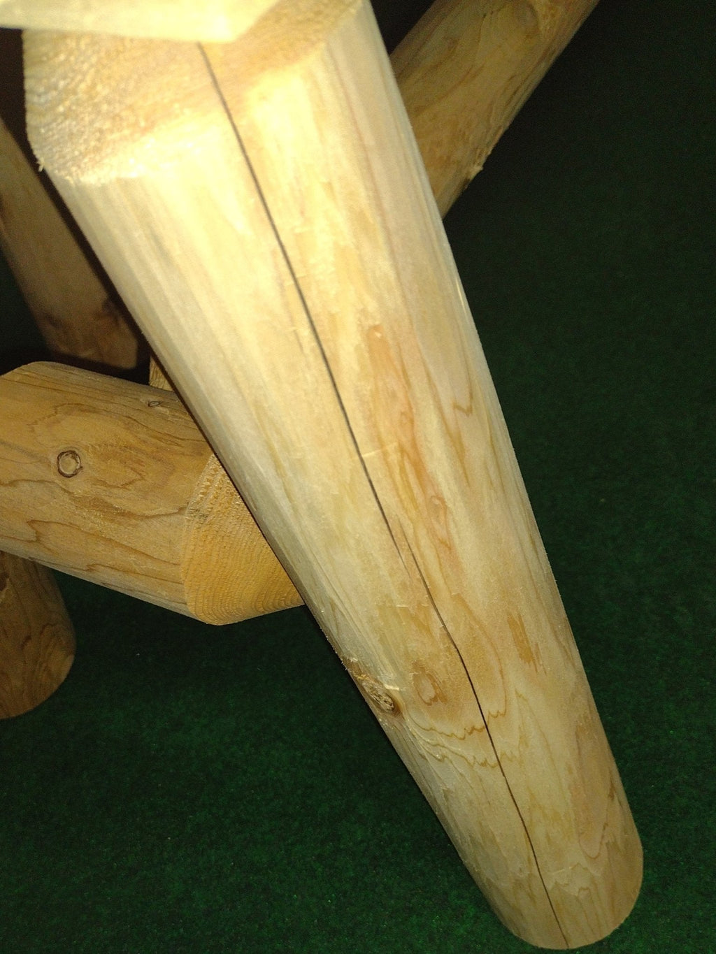Rustic Outdoor Log Rocking Chair | | Wiccan Center