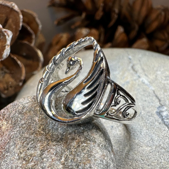 Children of Lir Swan Ring in Sterling Silver | Ring | Wiccan Center