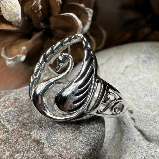 Children of Lir Swan Ring in Sterling Silver | Ring | Wiccan Center