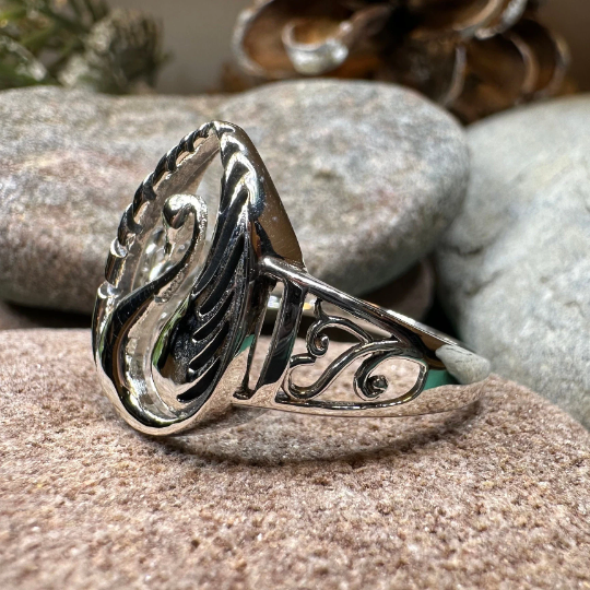 Children of Lir Swan Ring in Sterling Silver | Ring | Wiccan Center