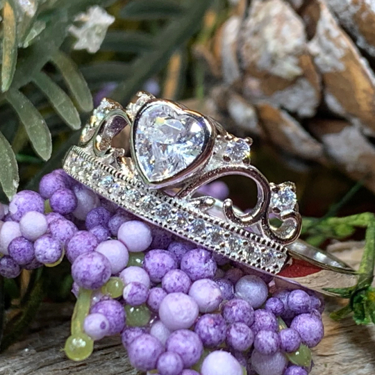 Anastasia Crown Ring in Sterling Silver