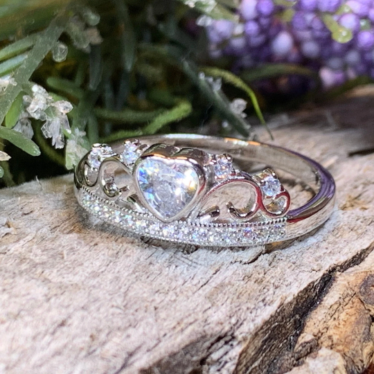 Anastasia Crown Ring in Sterling Silver