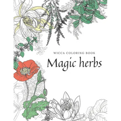 Magic herbs: Wicca coloring book - Paperback | Books | Wiccan Center