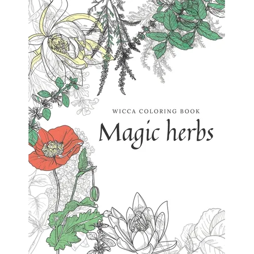 Magic herbs: Wicca coloring book - Paperback | Books | Wiccan Center