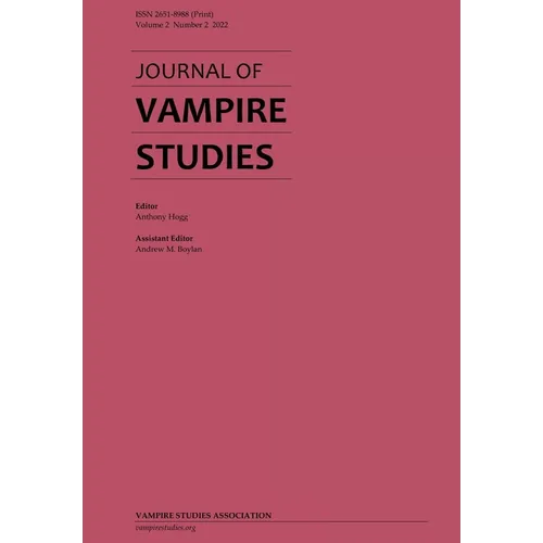 Journal of Vampire Studies: Vol. 2, No. 2 (2022) - Paperback | Books | Wiccan Center