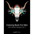 Coloring Book For Men: Anti-Stress Designs Vol 1 - Paperback | Books | Wiccan Center
