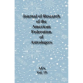 Journal of Research of the American Federation of Astrologers Vol. 19 - Paperback | Books | Wiccan Center