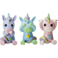 Hear, Speak, See No Evil Pastel Unicorns Figurine Trio | Unicorn Gifts | Wiccan Center