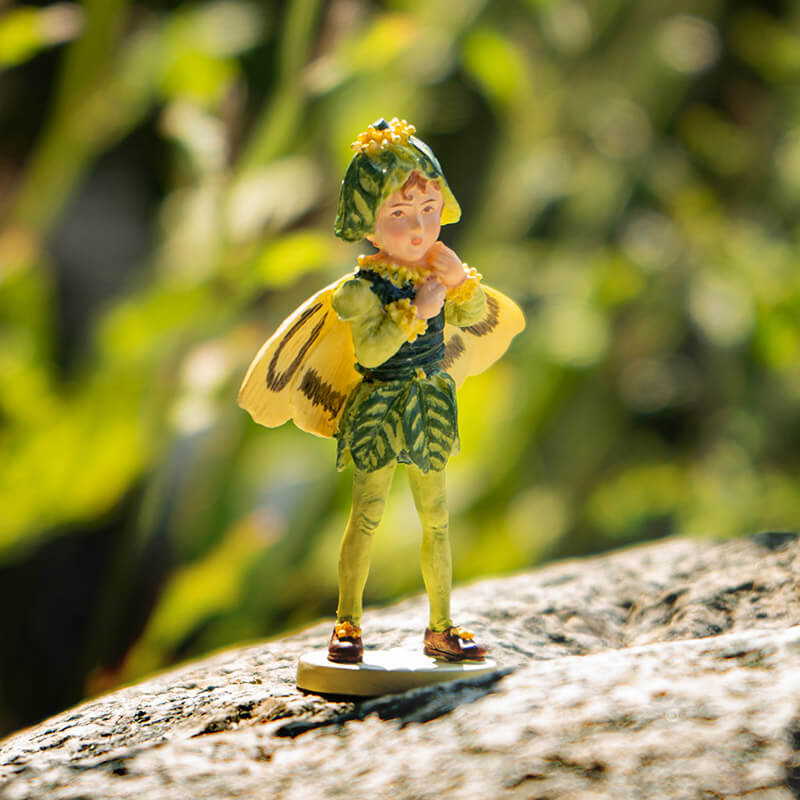 Mini Flower Fairy - Boxwood Figurine